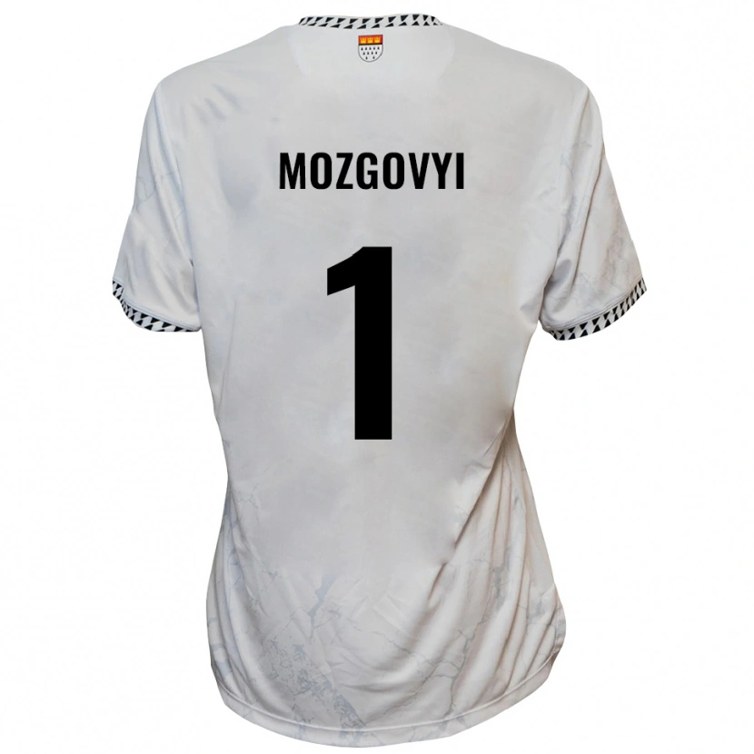 Danxen Homme Maillot Arseniy Mozgovyi #1 Blanc Noir Tenues Extérieur 2025/26 T-Shirt