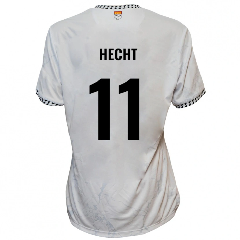 Danxen Homme Maillot Leon Hecht #11 Blanc Noir Tenues Extérieur 2025/26 T-Shirt