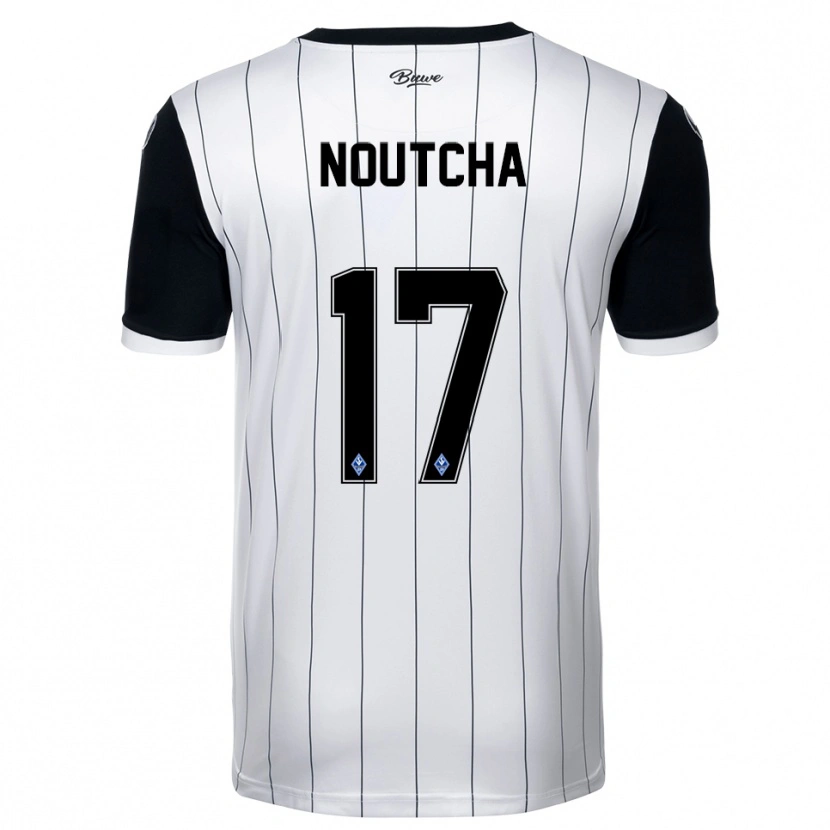 Danxen Homme Maillot Marlon Noutcha #17 Blanc Noir Tenues Extérieur 2025/26 T-Shirt