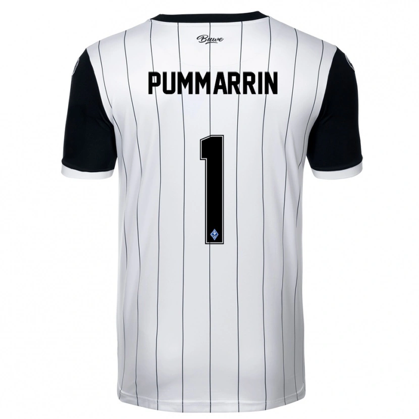 Danxen Homme Maillot Kritsana Pummarrin #1 Blanc Noir Tenues Extérieur 2025/26 T-Shirt