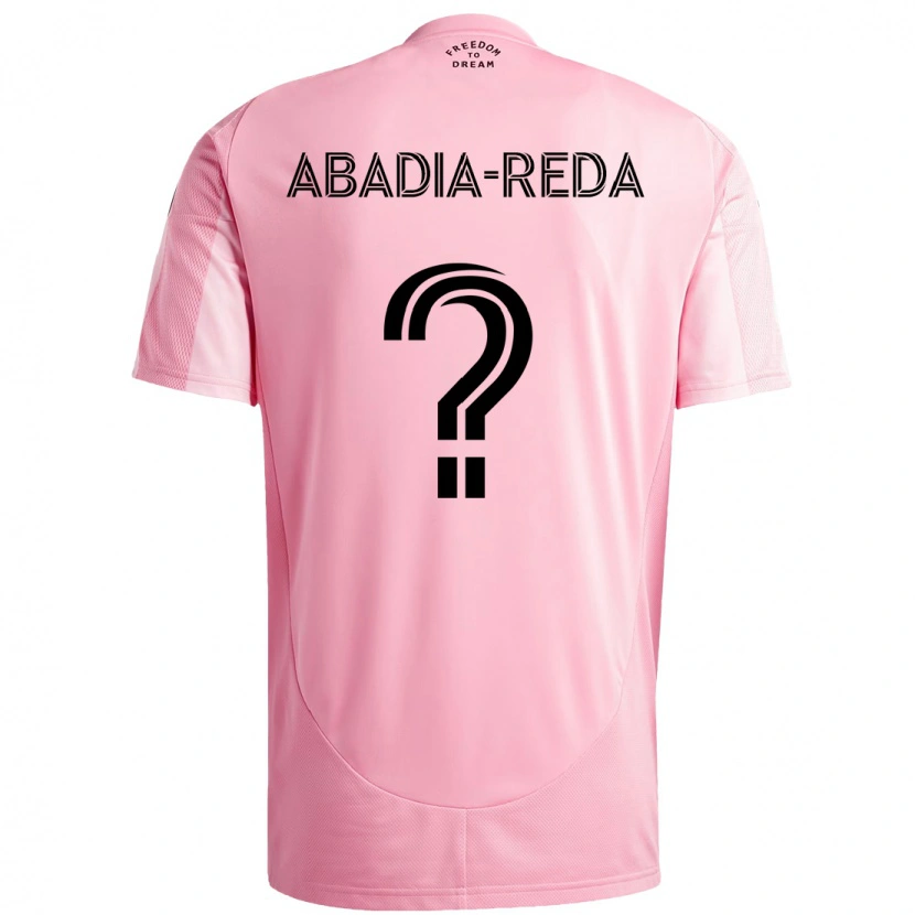 Danxen Enfant Maillot Ezequiel Abadia-Reda #0 Noir Rose Tenues Domicile 2025/26 T-Shirt