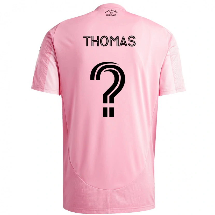 Danxen Enfant Maillot Kobi Thomas #0 Noir Rose Tenues Domicile 2025/26 T-Shirt