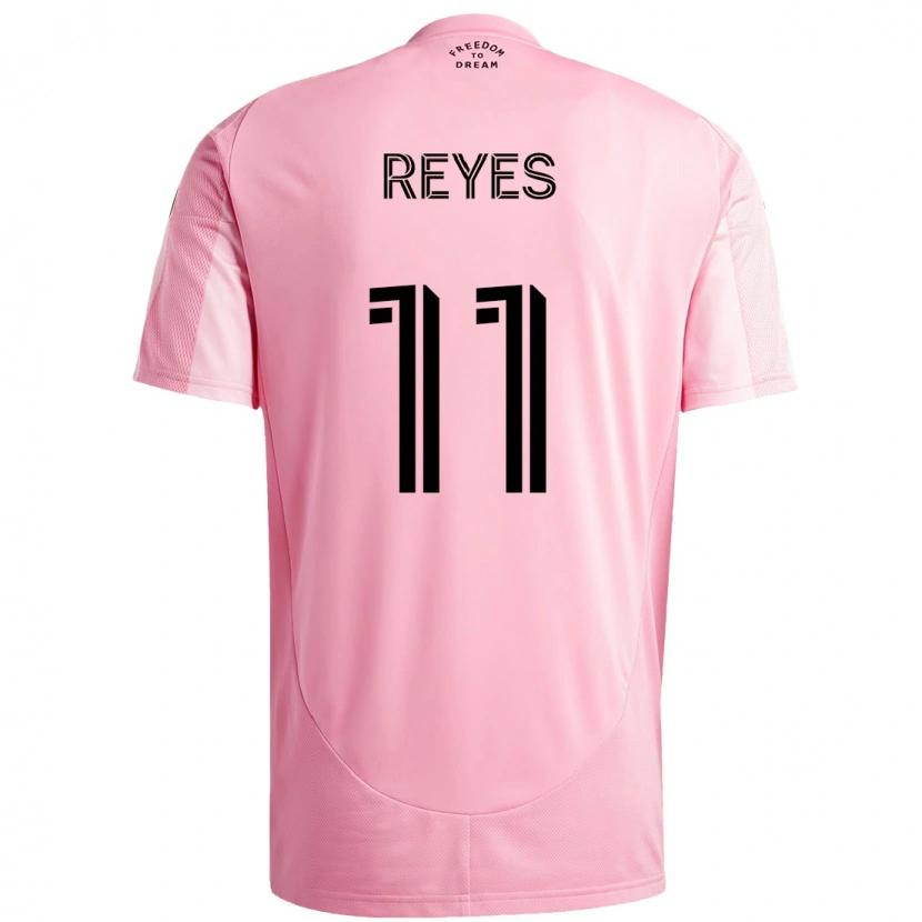 Danxen Enfant Maillot Dairon Reyes #11 Noir Rose Tenues Domicile 2025/26 T-Shirt