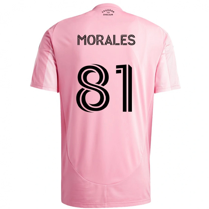 Danxen Enfant Maillot Santiago Morales #81 Noir Rose Tenues Domicile 2025/26 T-Shirt