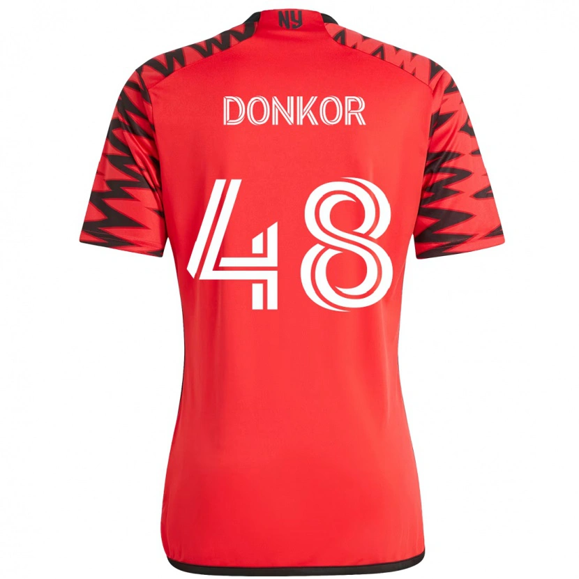 Danxen Enfant Maillot Ronald Donkor #48 Beige Noir Tenues Domicile 2025/26 T-Shirt
