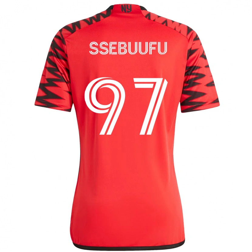 Danxen Enfant Maillot Frank Ssebuufu #97 Rouge Noir Tenues Domicile 2025/26 T-Shirt