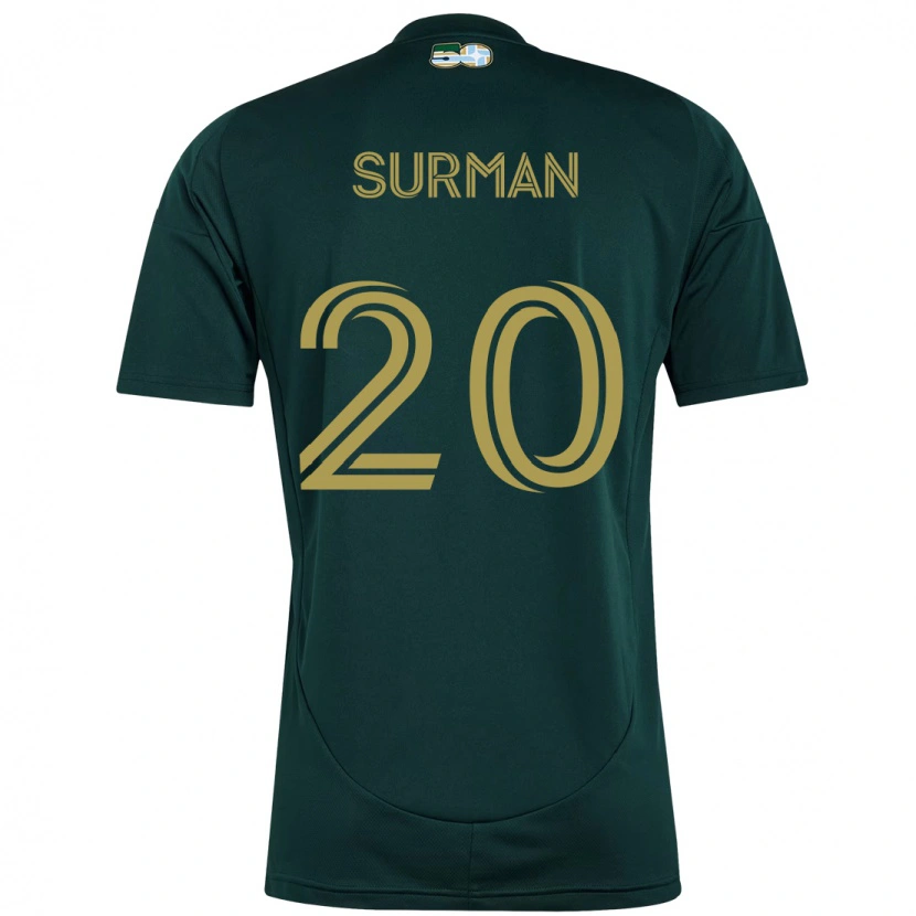 Danxen Enfant Maillot Finn Surman #20 Noir Marron Tenues Domicile 2025/26 T-Shirt