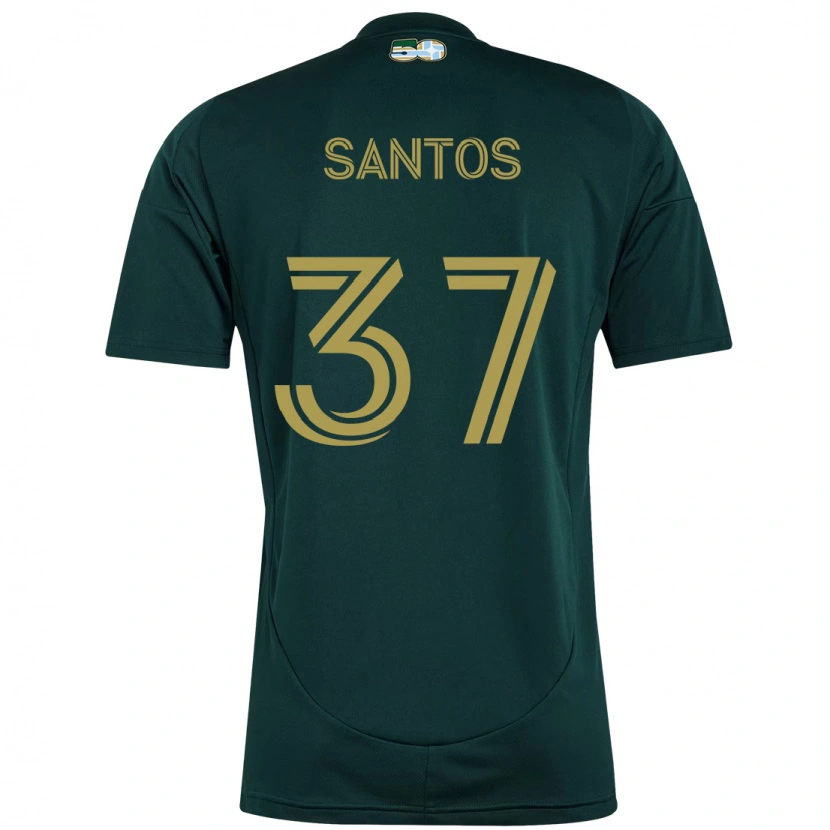 Danxen Enfant Maillot Noah Santos #37 Noir Marron Tenues Domicile 2025/26 T-Shirt