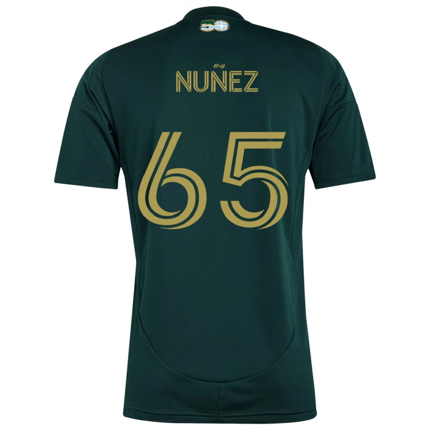 Danxen Enfant Maillot Daniel Núñez #65 Noir Marron Tenues Domicile 2025/26 T-Shirt