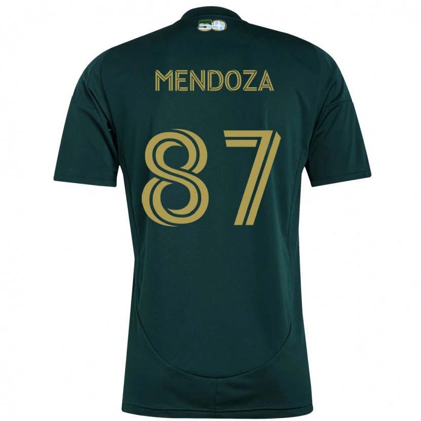 Danxen Enfant Maillot Christian Mendoza #87 Noir Marron Tenues Domicile 2025/26 T-Shirt