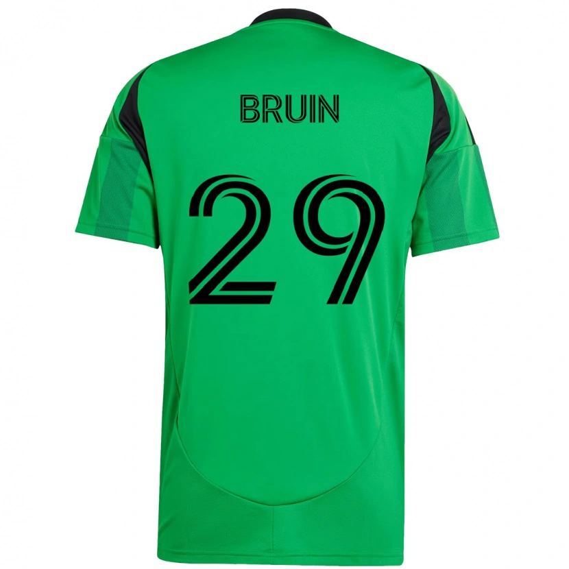 Danxen Enfant Maillot Will Bruin #29 Blanc Vert Tenues Domicile 2025/26 T-Shirt