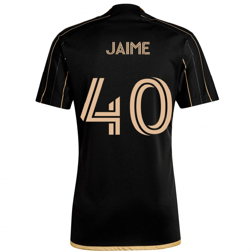 Danxen Enfant Maillot Christopher Jaime #40 Noir Marron Tenues Domicile 2025/26 T-Shirt