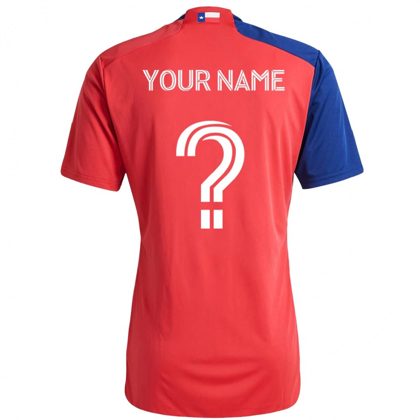 Danxen Enfant Maillot Votre Nom #0 Bleu Clair Rouge Tenues Domicile 2025/26 T-Shirt
