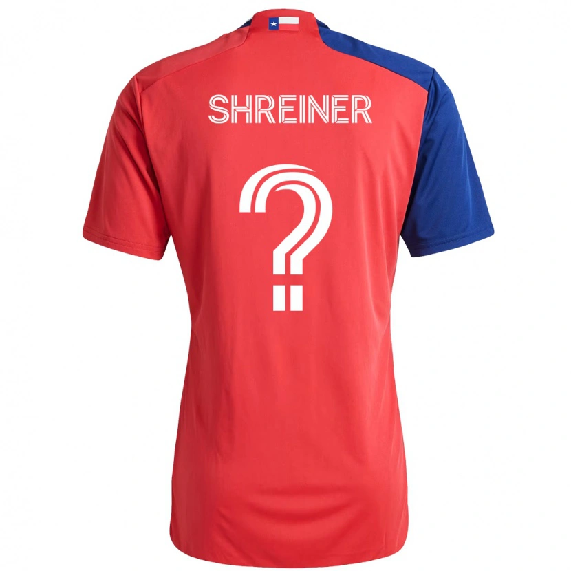 Danxen Enfant Maillot Luke Shreiner #0 Bleu Clair Rouge Tenues Domicile 2025/26 T-Shirt