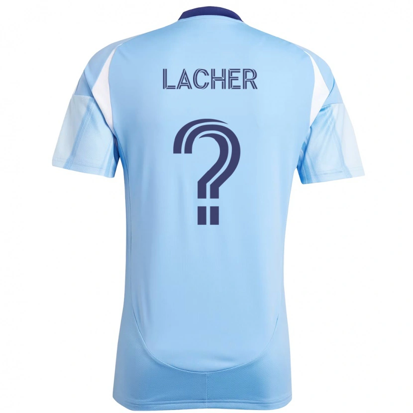 Danxen Enfant Maillot Julien Lacher #0 Bleu Clair Tenues Domicile 2025/26 T-Shirt
