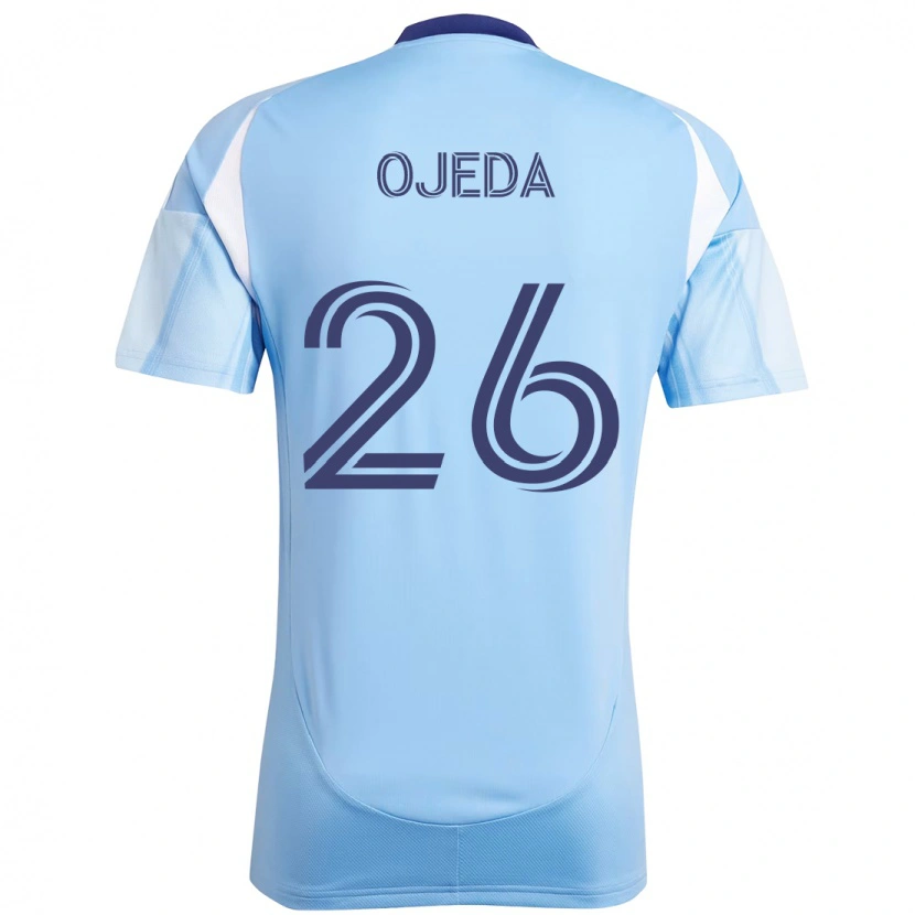 Danxen Enfant Maillot Agustín Ojeda #26 Bleu Clair Tenues Domicile 2025/26 T-Shirt