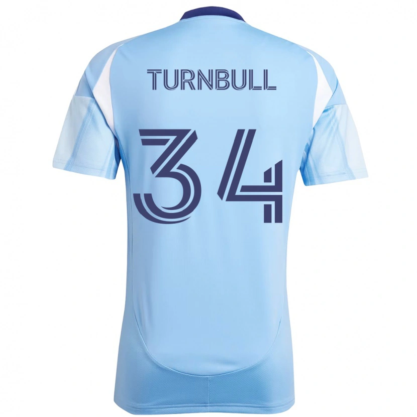 Danxen Enfant Maillot Stephen Turnbull #34 Noir Bleu Orange Tenues Domicile 2025/26 T-Shirt