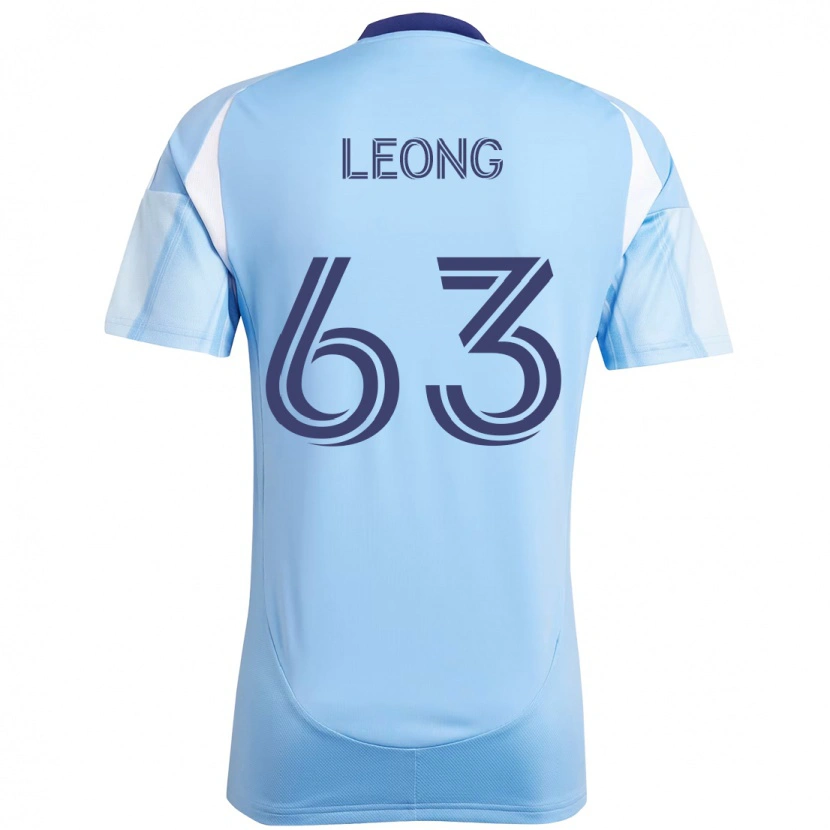 Danxen Enfant Maillot Matthew Leong #63 Noir Bleu Orange Tenues Domicile 2025/26 T-Shirt