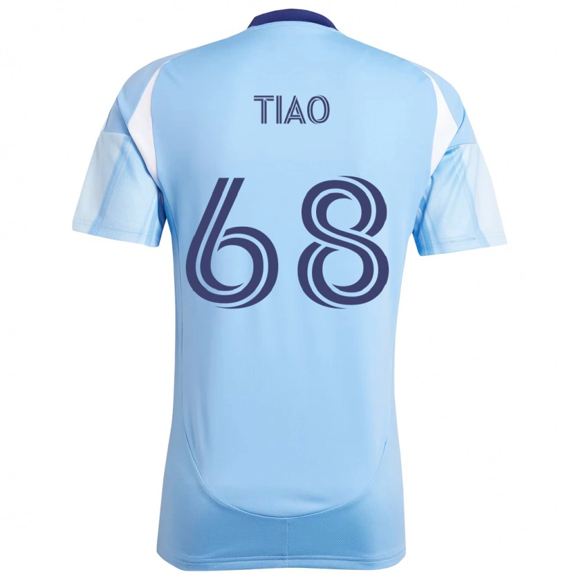 Danxen Enfant Maillot Christopher Tiao #68 Bleu Clair Tenues Domicile 2025/26 T-Shirt