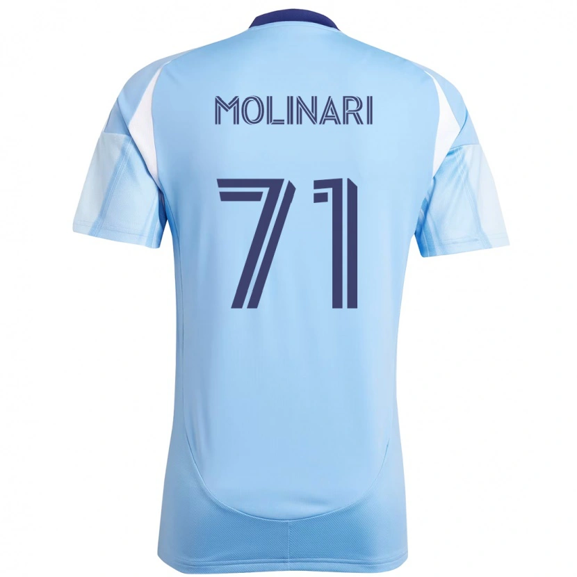 Danxen Enfant Maillot Peter Molinari #71 Noir Bleu Orange Tenues Domicile 2025/26 T-Shirt