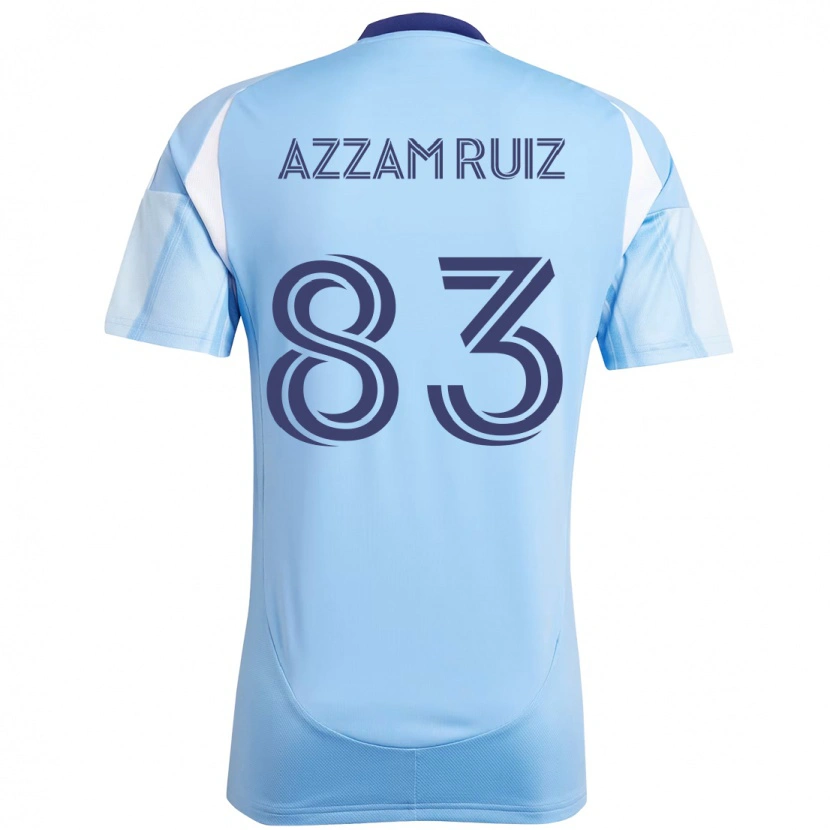Danxen Enfant Maillot Camil Azzam Ruiz #83 Bleu Clair Tenues Domicile 2025/26 T-Shirt