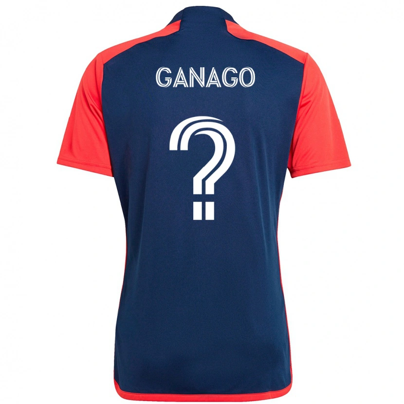 Danxen Enfant Maillot Ignatius Ganago #0 Blanc Bleu Tenues Domicile 2025/26 T-Shirt