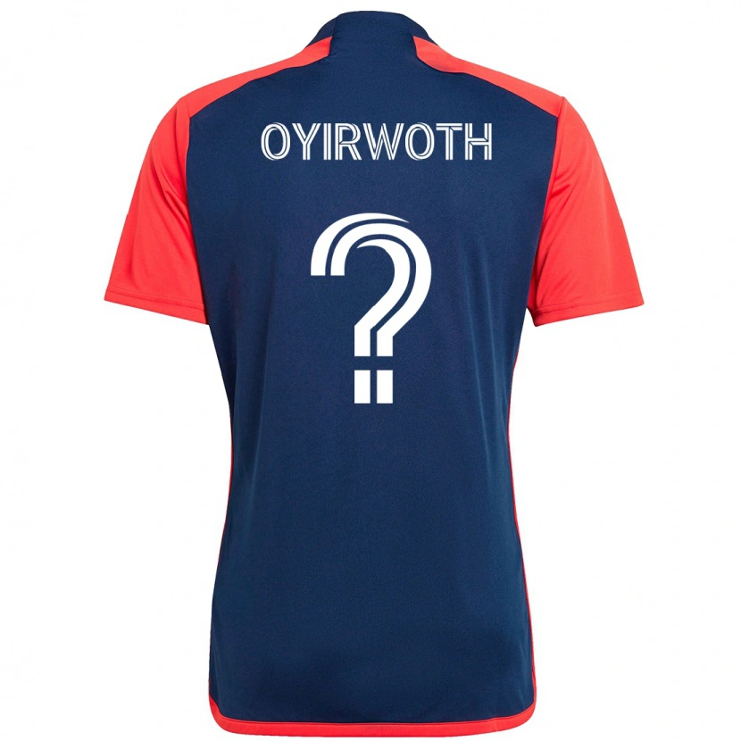 Danxen Enfant Maillot Allan Oyirwoth #0 Blanc Bleu Tenues Domicile 2025/26 T-Shirt