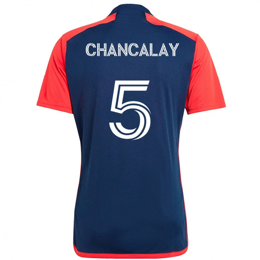 Danxen Enfant Maillot Tomás Chancalay #5 Blanc Bleu Tenues Domicile 2025/26 T-Shirt