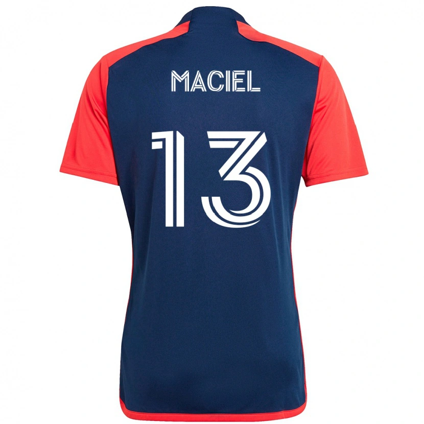 Danxen Enfant Maillot Maciel #13 Bleu Rouge Tenues Domicile 2025/26 T-Shirt