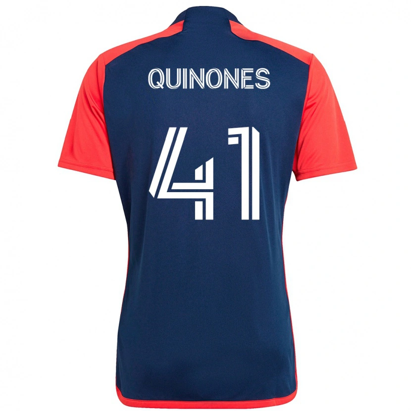 Danxen Enfant Maillot Colby Quiñónes #41 Blanc Bleu Tenues Domicile 2025/26 T-Shirt
