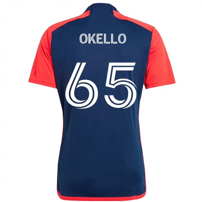 Danxen Enfant Maillot Noble Okello #65 Blanc Bleu Tenues Domicile 2025/26 T-Shirt