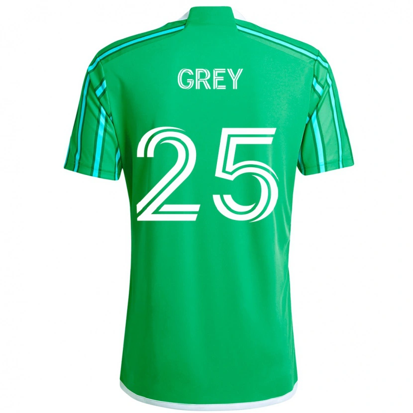 Danxen Enfant Maillot Mireya Grey #25 Vert Blanc Tenues Domicile 2025/26 T-Shirt