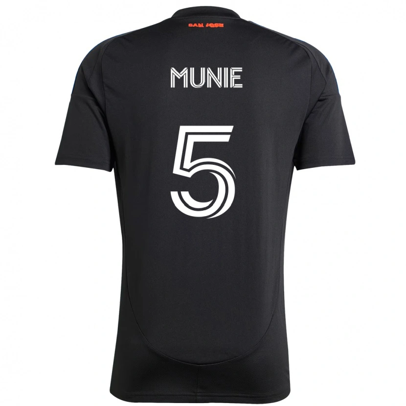 Danxen Enfant Maillot Daniel Munie #5 Blanc Rouge Tenues Domicile 2025/26 T-Shirt