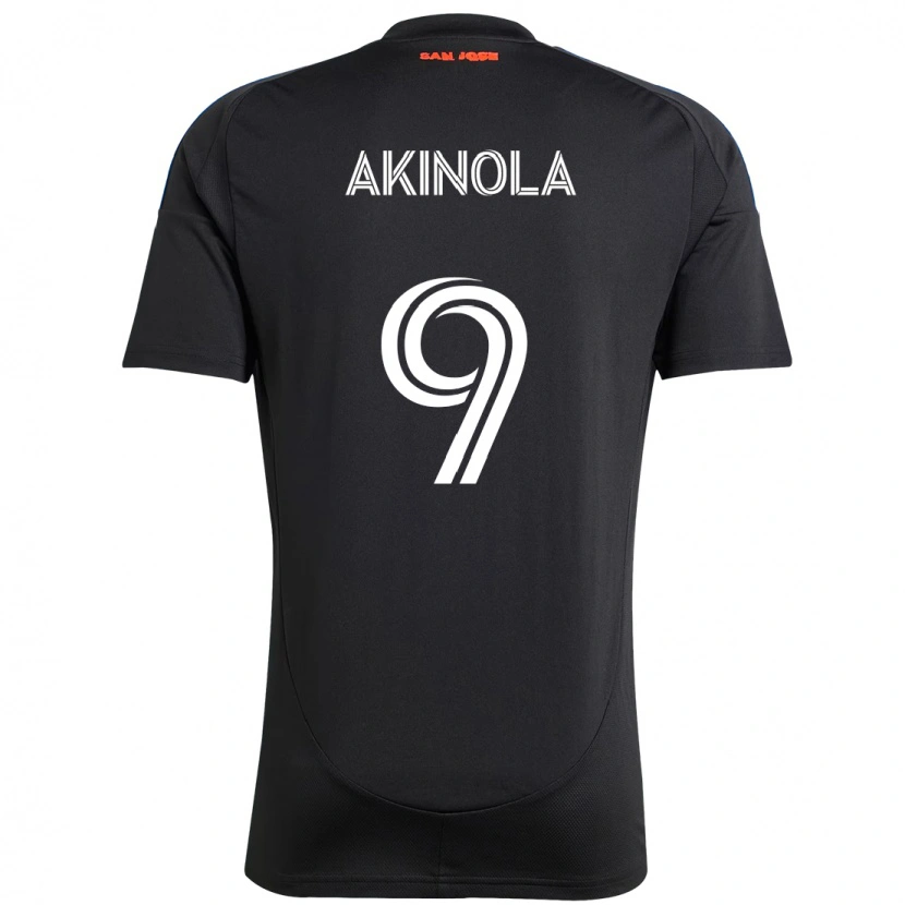 Danxen Enfant Maillot Ayo Akinola #9 Blanc Rouge Tenues Domicile 2025/26 T-Shirt