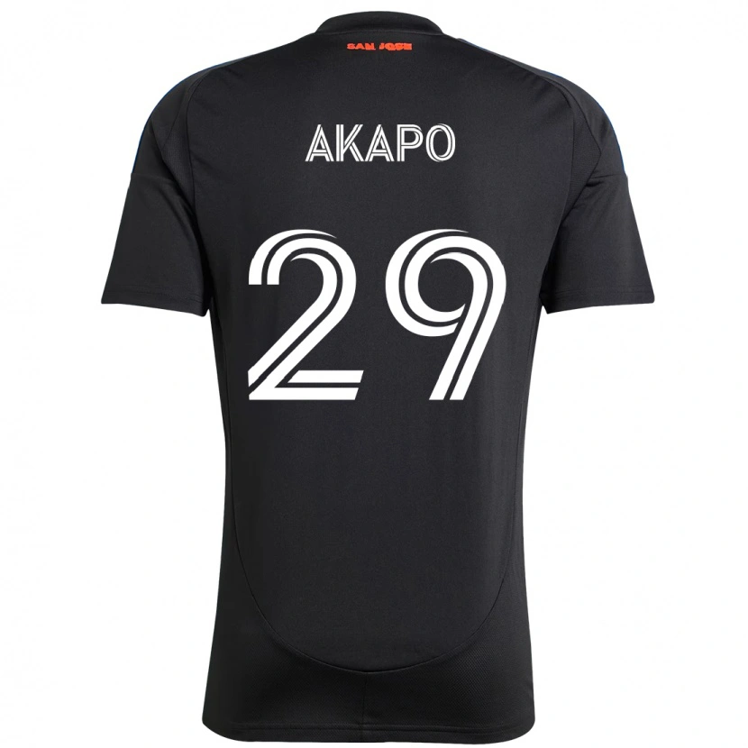 Danxen Enfant Maillot Carlos Akapo #29 Blanc Rouge Tenues Domicile 2025/26 T-Shirt