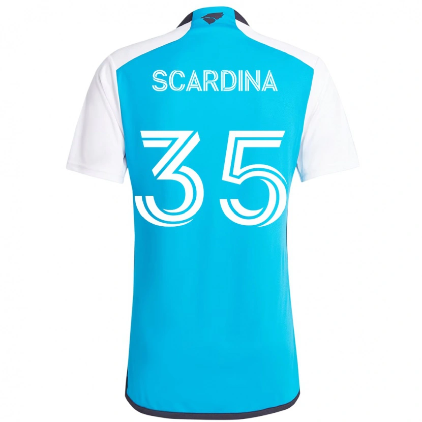 Danxen Enfant Maillot Nick Scardina #35 Noir Blanc Tenues Domicile 2025/26 T-Shirt