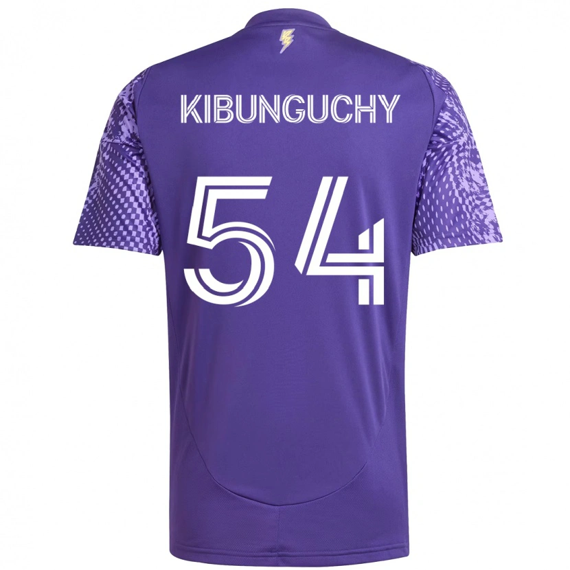 Danxen Enfant Maillot Nabi Kibunguchy #54 Violet Blanc Tenues Domicile 2025/26 T-Shirt
