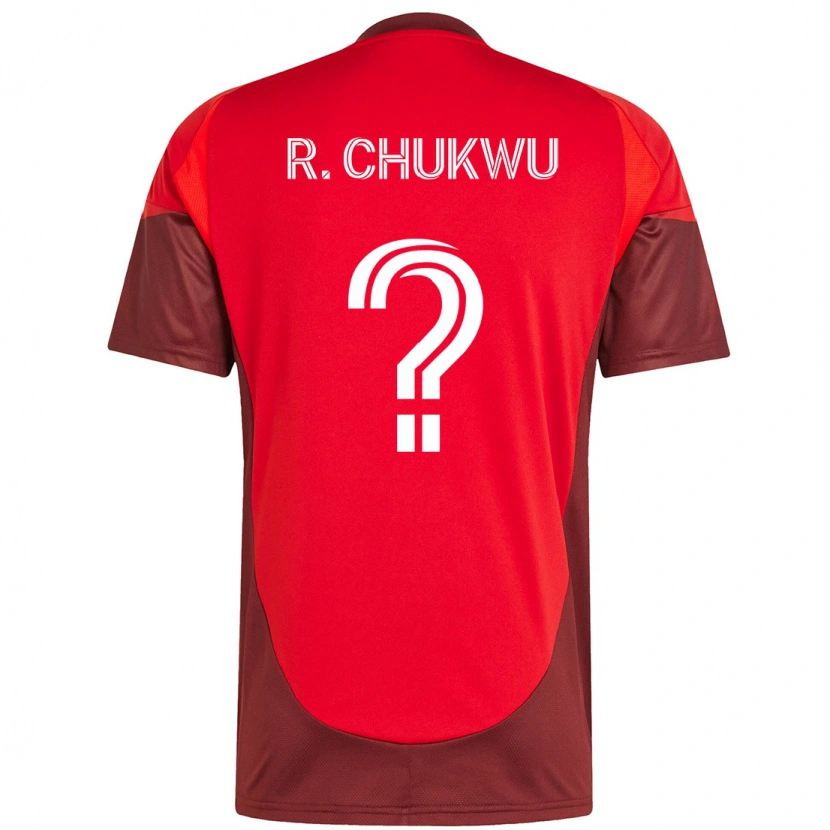 Danxen Enfant Maillot Richard Chukwu #0 Blanc Rouge Tenues Domicile 2025/26 T-Shirt