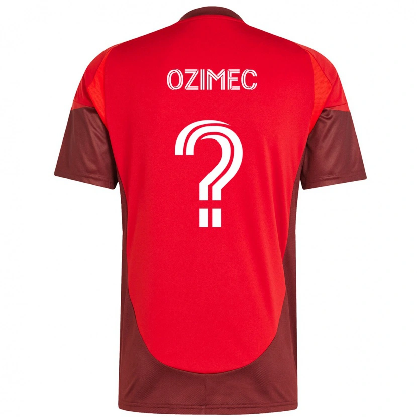 Danxen Enfant Maillot Lucas Ozimec #0 Blanc Rouge Tenues Domicile 2025/26 T-Shirt