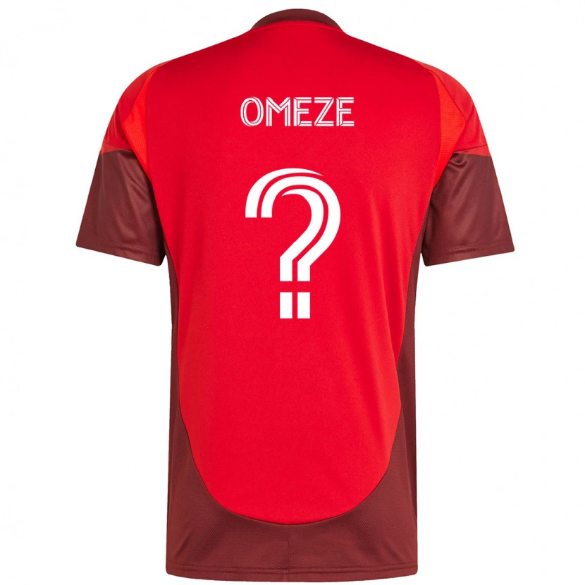 Danxen Enfant Maillot Chimere Omeze #0 Blanc Rouge Tenues Domicile 2025/26 T-Shirt