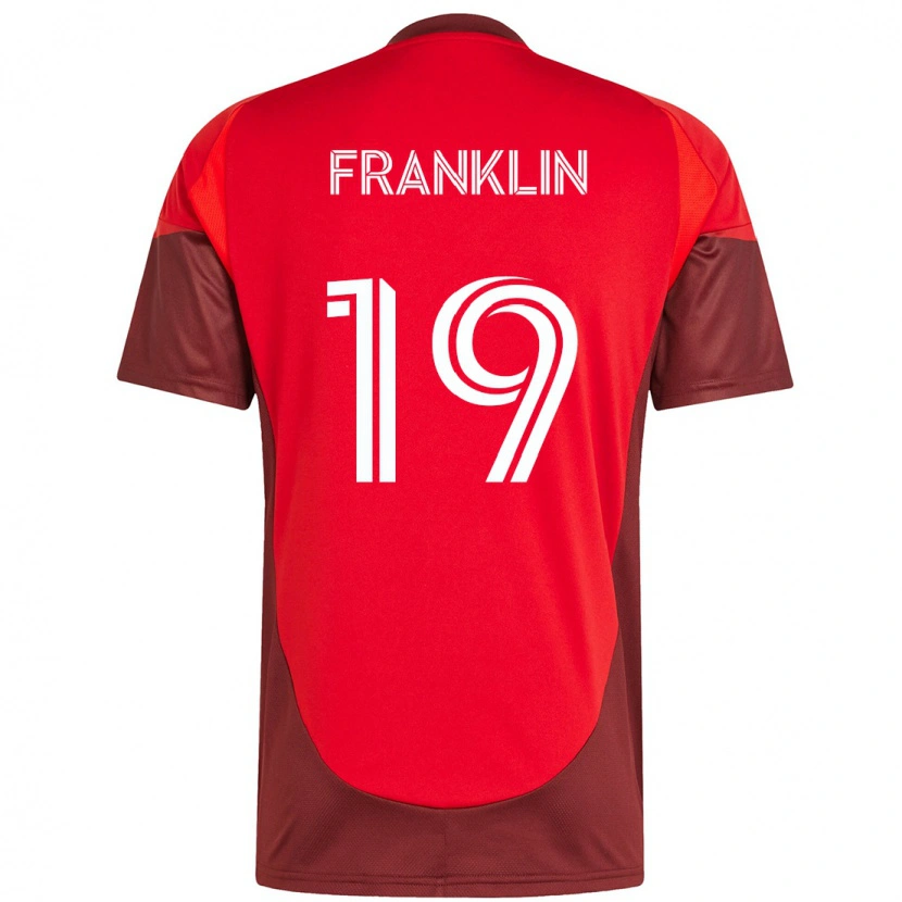 Danxen Enfant Maillot Kobe Franklin #19 Blanc Rouge Tenues Domicile 2025/26 T-Shirt