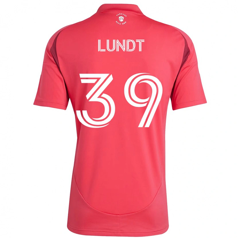 Danxen Enfant Maillot Ben Lundt #39 Magenta Blanc Tenues Domicile 2025/26 T-Shirt