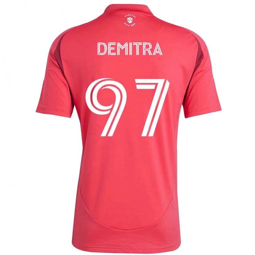 Danxen Enfant Maillot Lucas Demitra #97 Magenta Blanc Tenues Domicile 2025/26 T-Shirt