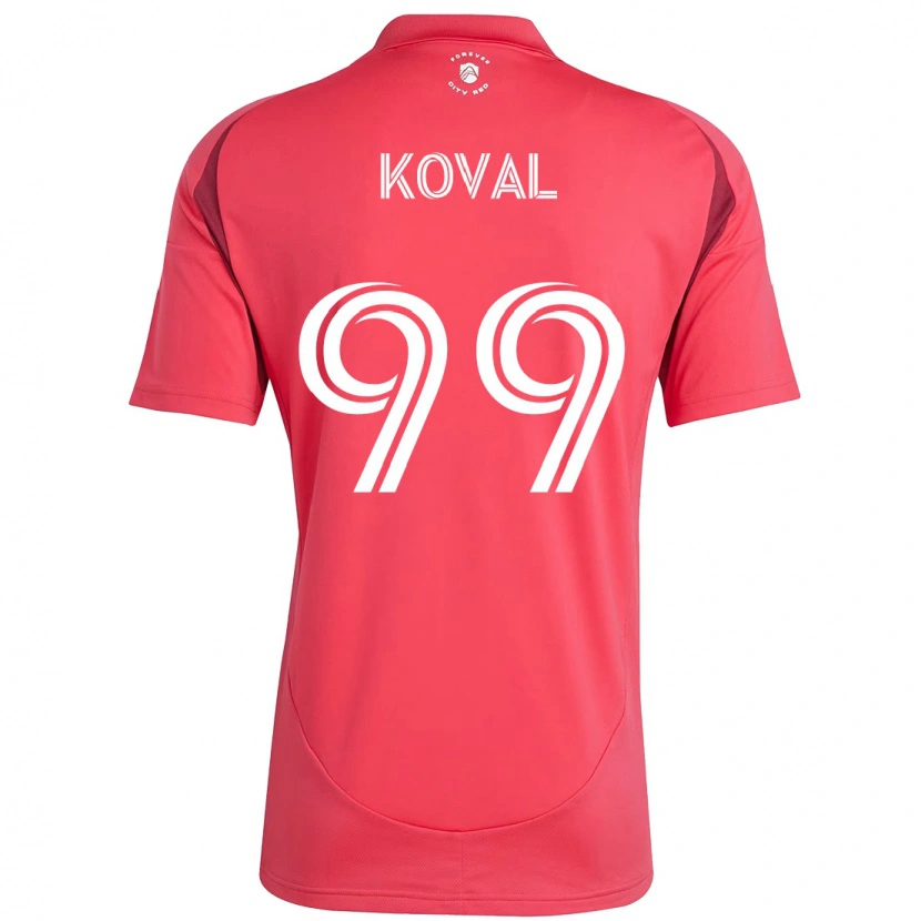 Danxen Enfant Maillot Stanislav Koval #99 Magenta Blanc Tenues Domicile 2025/26 T-Shirt