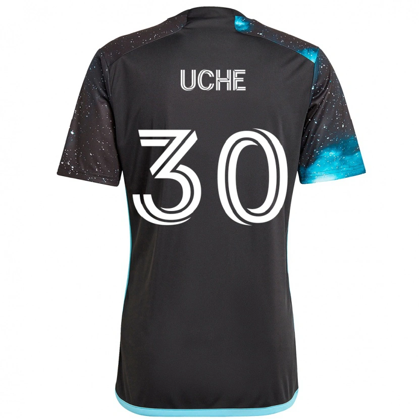 Danxen Enfant Maillot Cc Uche #30 Noir Bleu Tenues Domicile 2025/26 T-Shirt