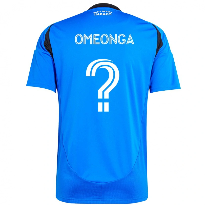Danxen Enfant Maillot Jeremie Omeonga #0 Bleu Foncé Noir Tenues Domicile 2025/26 T-Shirt