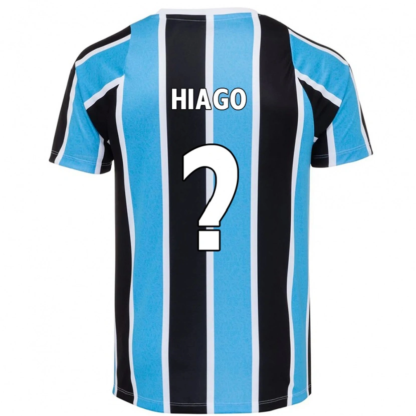 Danxen Enfant Maillot Hiago #0 Bleu Noir Blanc Tenues Domicile 2025/26 T-Shirt