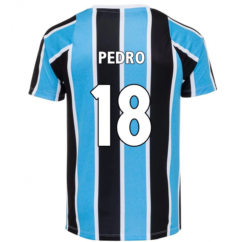 Danxen Enfant Maillot João Pedro #18 Bleu Noir Blanc Tenues Domicile 2025/26 T-Shirt