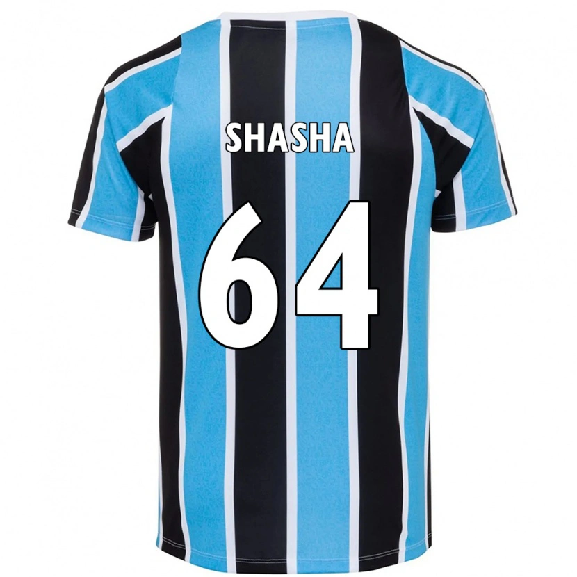 Danxen Enfant Maillot Shashá #64 Bleu Noir Blanc Tenues Domicile 2025/26 T-Shirt