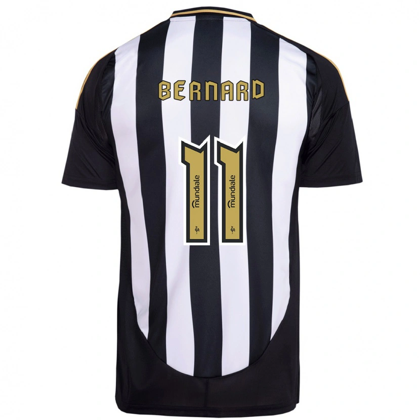 Danxen Enfant Maillot Bernard #11 Blanc Noir Tenues Domicile 2025/26 T-Shirt